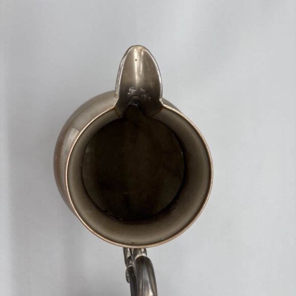 Vintage Birmingham Silver Co. Silver on Copper 2 Set‎ Creamer & Sugar Bowl Lid - Picture 6 of 16